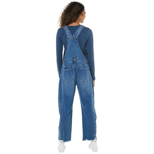 Juniors Celebrity Pink Barrel Leg Overalls