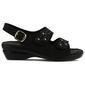 Womens Flexus&#174; By Spring Step Ceri Wedge Sandals - Black - image 2
