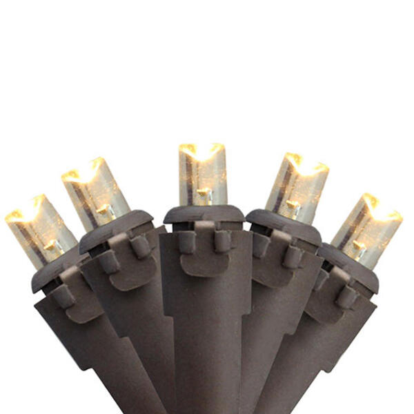 Northlight Seasonal 50ct. White Wide Angle Christmas Lights - image 