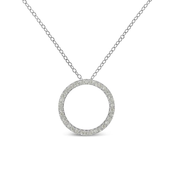 Diamond Classics&#40;tm&#41; 3/4ctw. Diamond Hoop Pendant