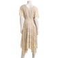 Womens Rabbit Rabbit Rabbit Hanky Hem Gauze Lace Midi Dress - image 2