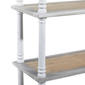 9th & Pike® Farmhouse Brown Wooden Shelving Unit - image 5