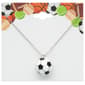 Silver-Tone Soccer Theme Chain Necklace - image 2