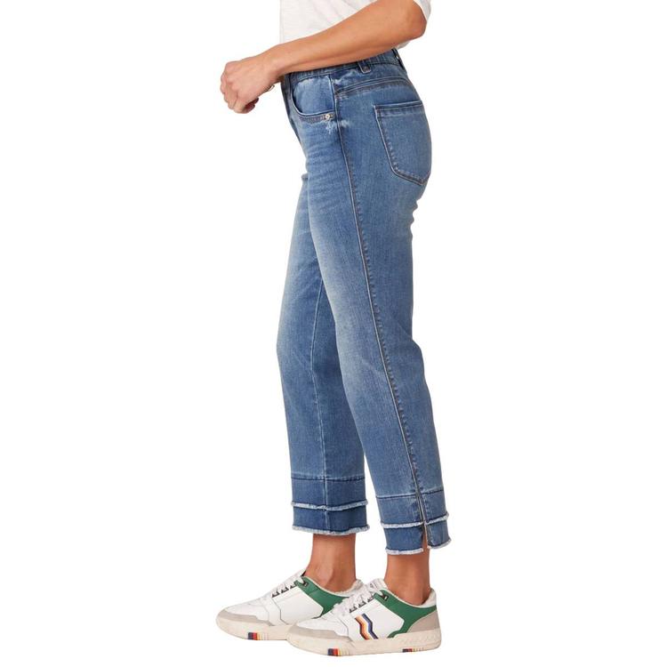 Petite Democracy “Ab”solution® Double Layer Fray Flare Jeans