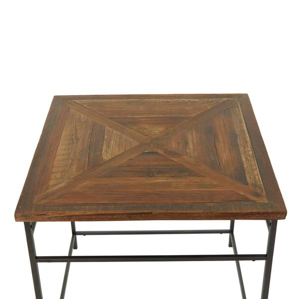 9th & Pike® Brown Wood Rustic Accent Table