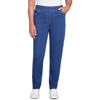 Petite Alfred Dunner Proportioned Denim Pants