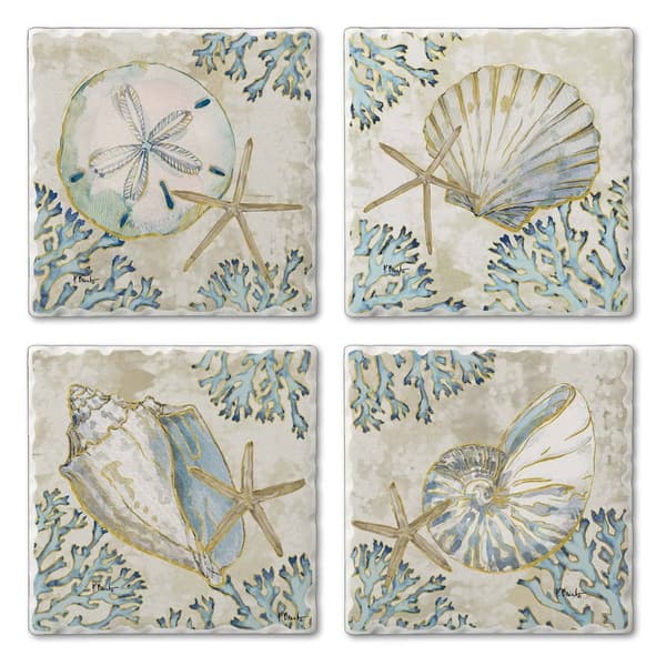 4pk. Playa Shells Square Set - image 