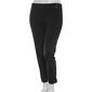 Womens Zac &amp; Rachel Pull on Solid Ribbed Sides Ankle Pants - image 1
