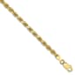 Mens Gold Classics&#8482; 10kt. Semi-Solid Rope 8in. Chain Bracelet - image 2