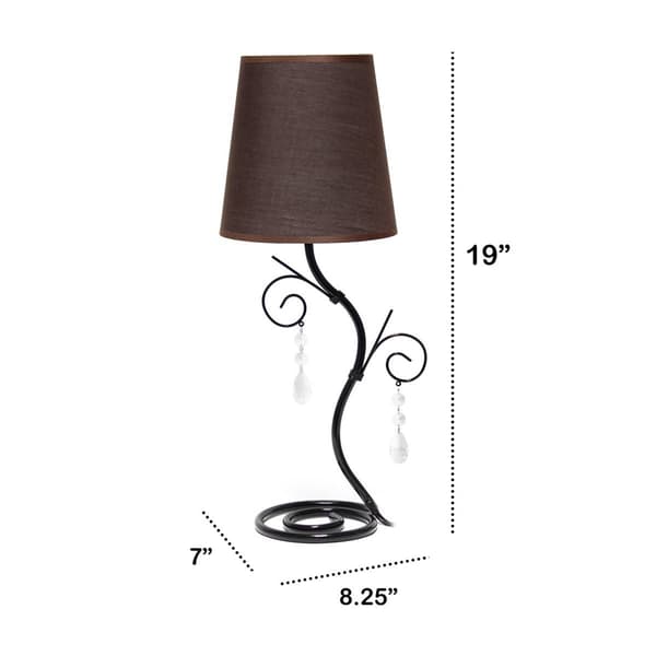 Creekwood Home Priva 19in. Contemporary Ivy Table Lamp