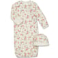 Baby Girl (NB-9M) Little Me Rose Gown with Hat - image 1