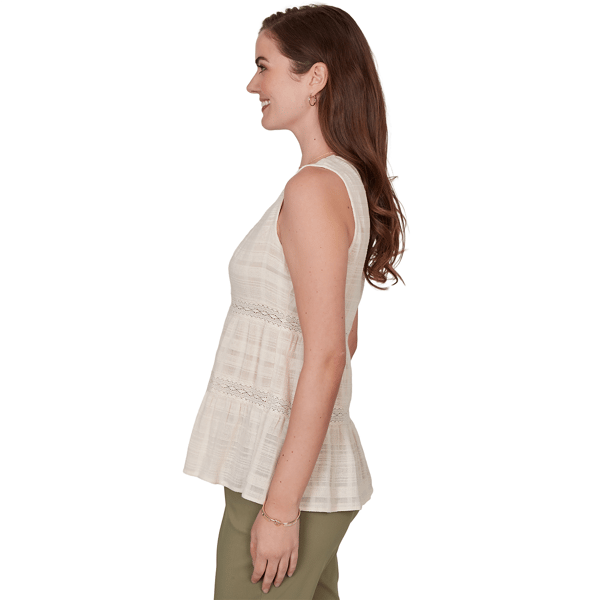 Plus Size Skye’s the Limit Terra Tropic Sleeveless V Neck Blouse