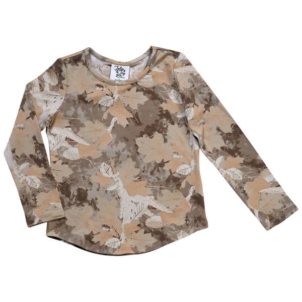 Girls (4-6x) Jolie & Joy Long Sleeve Yummy Camo Tee - image 