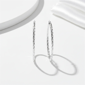 Saffron 50mm Stainless Steel Twisted Hoop Earrings - image 2