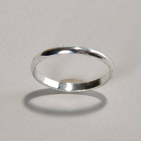 Marsala Plain Sterling Silver Band - image 