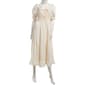 Juniors Trixxi Linen Square Neck Ruffle Trim Midi Dress - image 2