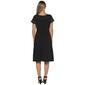 Petites Perceptions Short Lace Sleeve Ruched Waist A-Line Dress - image 2