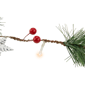 Northlight 6ft. LED Berry & Snowflake Christmas Garland - image 6