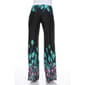 Womens White Mark Peacock Print Palazzo Pants - Turquoise/Aqua - image 2