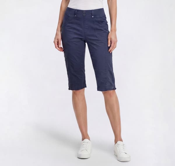 Womens da-sh Vanessa Solid Cargo Pocket Capris - image 