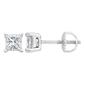 Parikhs 14kt. White Gold Diamond Cut Stud Earrings - image 1