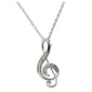 Accents by Gianni Argento Diamond Accent Music Note Pendant - image 1