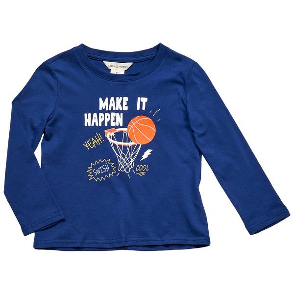 Toddler Boy Tales & Stories Long Sleeve Make It Happen Tee - image 