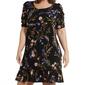 Plus Size MSK Puff Elbow Sleeve Round Neck Floral Shift Dress - image 4