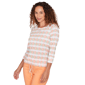 Womens Hearts of Palm All Sun and Games Tie Hem Seashells Blouse - image 3