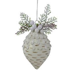 Northlight Seasonal Cedar and Berries Finial Christmas Ornament