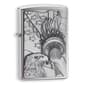 Zippo Something Patriotic Emblem Chrome Lighter - image 1
