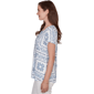 Petite Ruby Rd. French Riviera Short Sleeve Floral Blouse - image 4