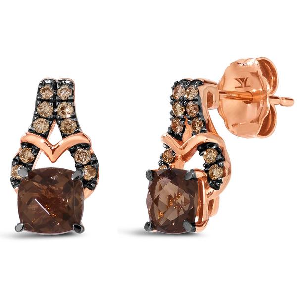 Le Vian(R) Rose Gold Smoke Quartz Diamond Drop Earrings - image 