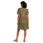 Womens Harper 241 Short Sleeve Tier Stripe Fit & Flare Dress - image 2