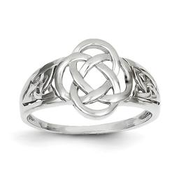 Gold Classics(tm) 14kt. White Celtic Knot Ring