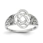 Gold Classics(tm) 14kt. White Celtic Knot Ring - image 1