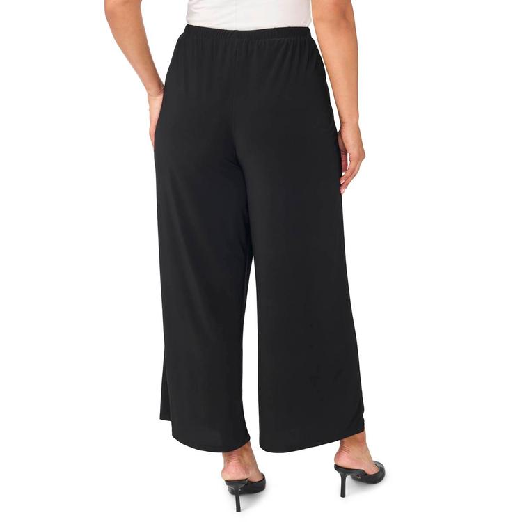 Plus Size MSK Solid Pull On Wide Leg Pants