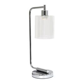 Lalia Home Studio Loft Modern Gloss Iron Desk Lamp w/Glass Shade
