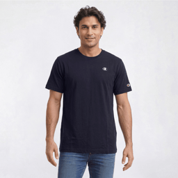 Mens Champion® Small Logo Tee