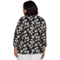 Plus Size Emaline Key Items 3/4 Sleeve V Neck Pumpkin Tee - image 2