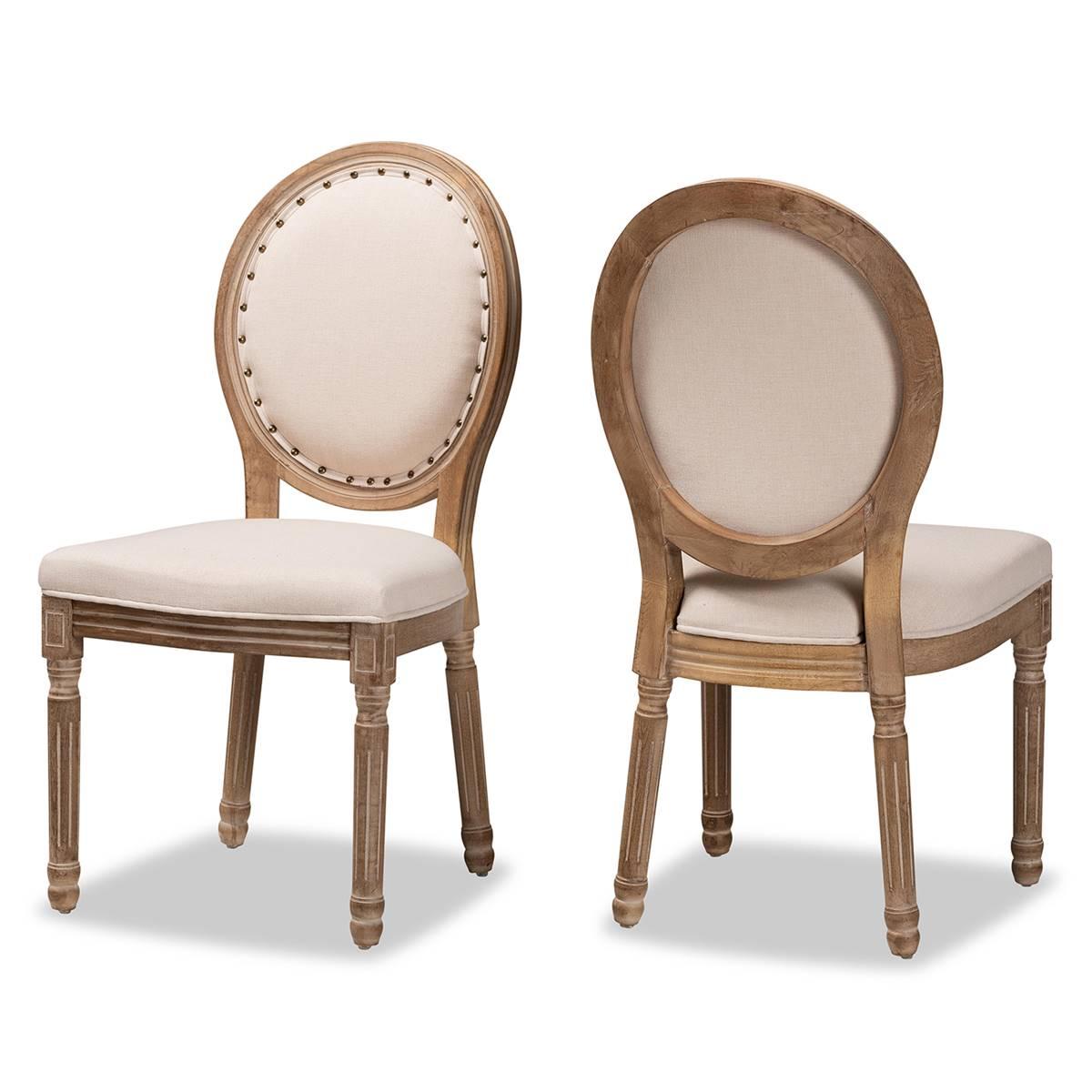 Baxton Studio Louis French Inspired Wood 2pc. Dining Chair...