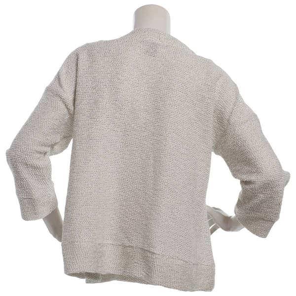 Womens Robert Louis 3/4 Sleeve Neck Kangaroo Pouch Sweater