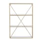 9th & Pike® Metal Wood Wall-Mounted Bookshelf - image 3