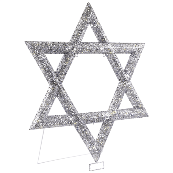 Northlight LED Sequined Star of David Hanukkah Outdoor Decoration