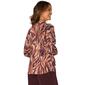 Petite Democracy Abstract Shirttail Hem Sweater - image 2