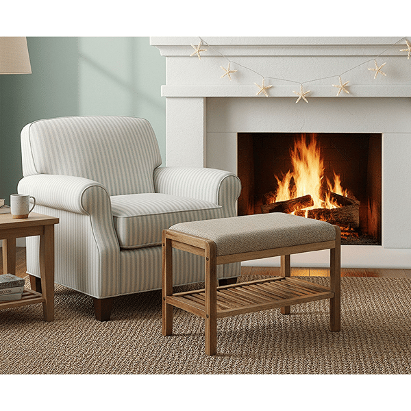 Fairway Avenue Home™ Solid Acacia Padded Bench