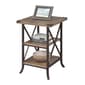Convenience Concepts Brookline End Table with Shelves - Brown - image 3