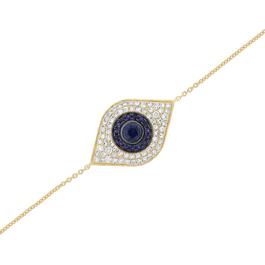 Diamond Classics&#8482; 14kt. Gold Evil Eye Bracelet
