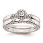 Pure Fire 14kt. White Gold Lab Grown Diamond Trio Cluster Ring - image 7
