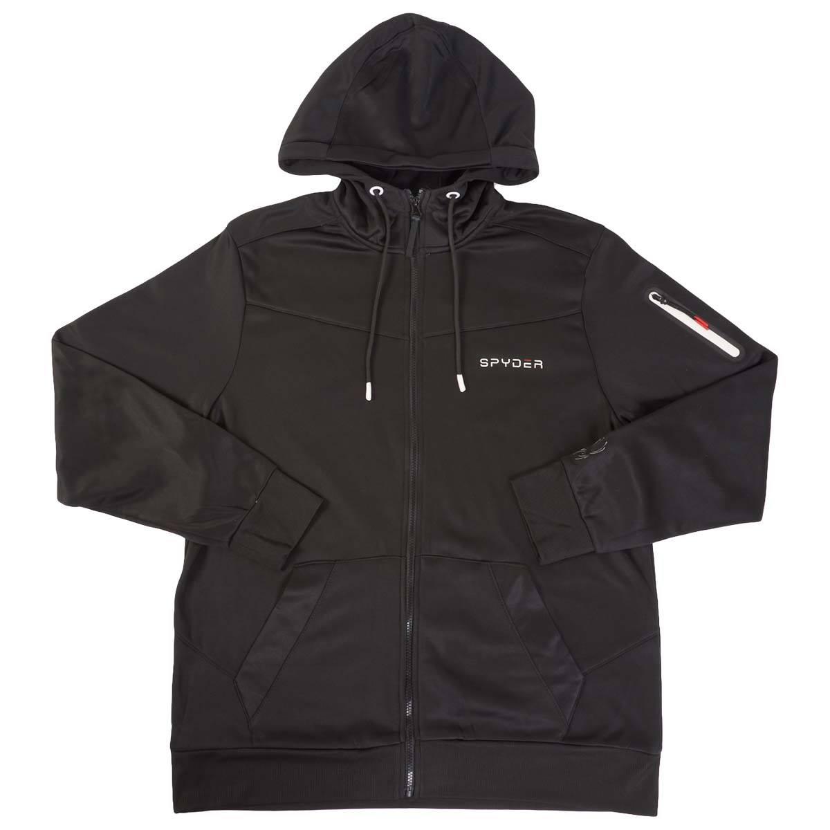 Mens Spyder Contrast Long Sleeve Full Zip Hoodie